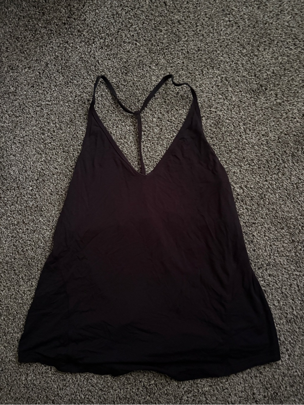 lululemon athletica Black V-Neck T-Back Camisole